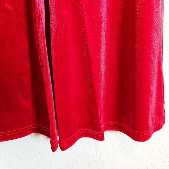 Modcloth High Waist Super Flare Pants Red Women's Size Small Holiday Party NWT - Picture 4 of 8